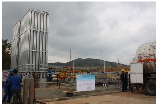我市首座LNG釋放站建成，燃?xì)獗９┠芰⒂兴嵘?>                            <div   id="zad3riafk"   class="con">
                                <span id="zad3riafk"    class="title">我市首座LNG釋放站建成，燃?xì)獗９┠芰⒂兴嵘?/span>
                                <p class="des">
	10月30日，我市首座液化天然氣（LNG）釋放站在北部新城高中壓站內(nèi)建成并投入運(yùn)行，現(xiàn)每天的正常補(bǔ)充量達(dá)到3萬(wàn)方。該站設(shè)計(jì)氣化能力3000方/小時(shí)，如連續(xù)氣化可以增加供應(yīng)量8萬(wàn)方/日，將提升我市燃?xì)獗９┠芰Α?


	&nbsp;


	我市由于處于川氣東送供氣范圍，受上游供氣不足等因素影響，氣源一直較為緊張。隨著天然氣市場(chǎng)的快速發(fā)展，客戶量不斷增加，特別是工業(yè)客戶的增加和增產(chǎn)，用...</p>
                            </div>
                            <div   id="zad3riafk"   class="time">
                                <span id="zad3riafk"    class="day">27</span>
                                <span id="zad3riafk"    class="year-month">2013-11</span>
                            </div>
                        </a>
                    </li>
                                        <li>
                        <a href="show.php?Id=105" target="_blank">
                            <img src=